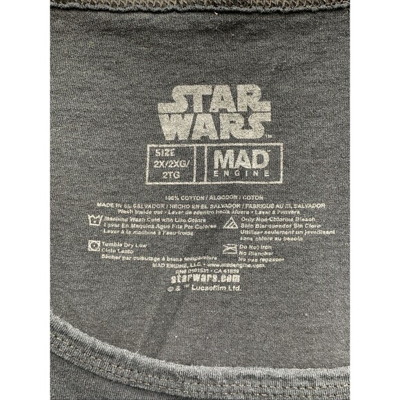 Vtg Star Wars Mens The Mandalorian Grogu Baby Yoda 1998 Tank Top Size XXL - Picture 3 of 7